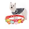 Kisangel Adjustable Dog Collar with Floral Pattern S Red view 1