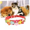 Kisangel Adjustable Dog Collar with Floral Pattern S Red view 3