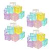 SAFIGLE 40-Piece Luminous Artificial Resin Ice Cubes, Cubic view 1
