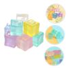 SAFIGLE 40-Piece Luminous Artificial Resin Ice Cubes, Cubic view 3