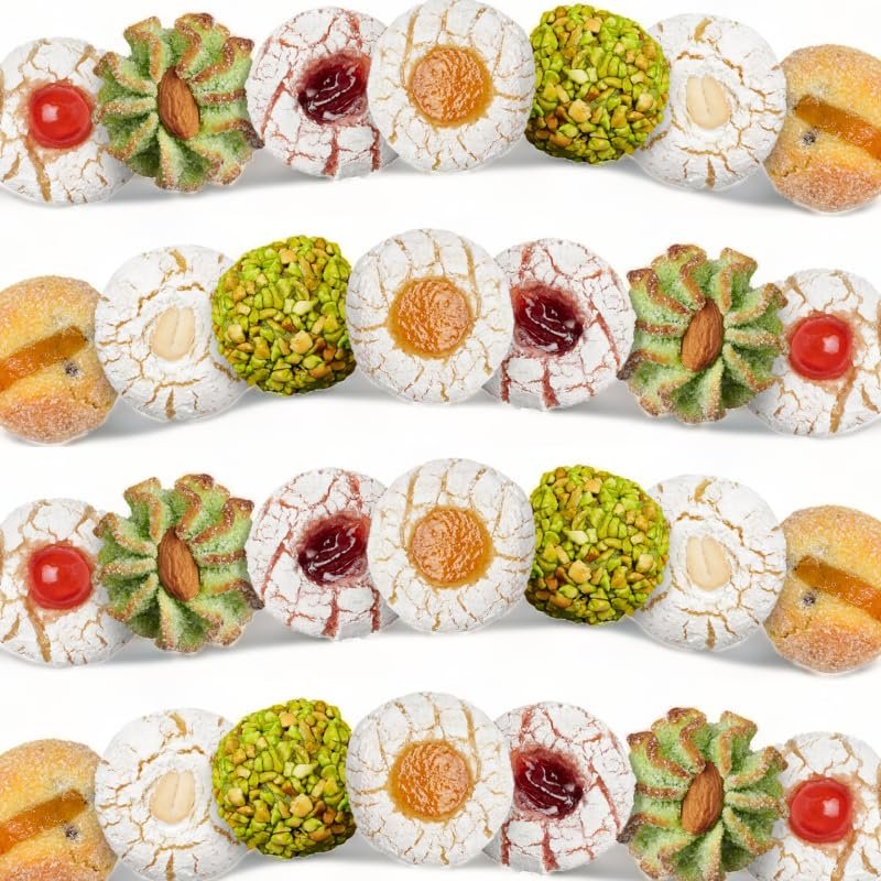 SICILIA BEDDA CAPACI Sicilian Almond Cookies, I Tipici Siciliani Sweets, Loose and Individually Wrapped, Various Weight Options - 1 kg