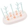 Toyvian Multifunctional Plastic Baby Bottle Drying Rack with Drip Tray, for Home and Travel view 1