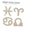 minkissy 36-Piece Nail Art Accessories, Zodiac Constellation Rhinestones and 3D Alloy Charms view 2