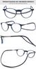 Lanomi Round Oval Reading Glasses, Magnetic Clip, Red, +3.0 view 3