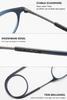 Lanomi Round Oval Reading Glasses, Magnetic Clip, Red, +3.0 view 4