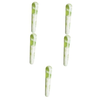 FRCOLOR 5-Piece Jade Acupressure Massage Stick Set