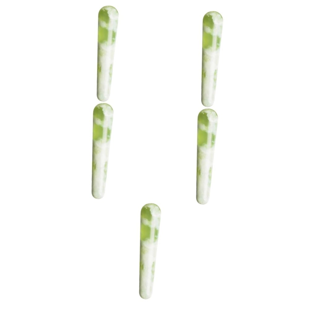 FRCOLOR 5-Piece Jade Acupressure Massage Stick Set