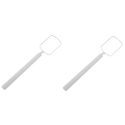 FRCOLOR 2-Piece Rotating Eyelash Extension Hand Mirrors