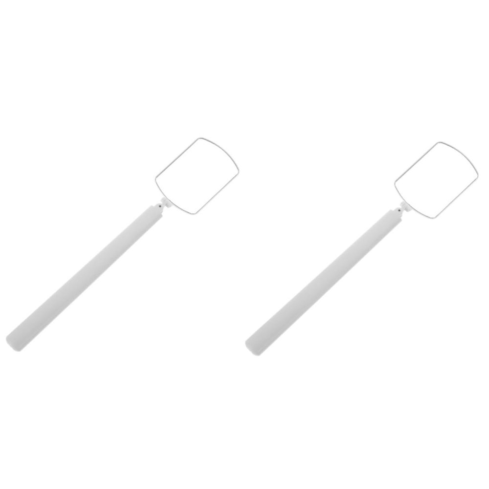 FRCOLOR 2-Piece Rotating Eyelash Extension Hand Mirrors