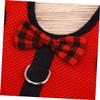 Happyyami Pet Harness with Leash - Breathable Mesh Small Animal Vest with Bow - Size S Red view 4