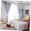2-Piece Double-Layer Blackout Curtain Set, Polyester Tulle, Violet view 3