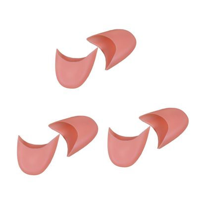 FRCOLOR 3 Pairs Silicone Toe Covers for Ballet Dancers