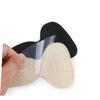 FRCOLOR 2 Pairs Heel Protectors, Anti-Chafing Gel Heel Pads for Shoes, Black and Apricot view 2