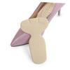 FRCOLOR 2 Pairs Heel Protectors, Anti-Chafing Gel Heel Pads for Shoes, Black and Apricot view 4