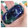 RUAJOGYNVM Natural Soap-Shaped Fluorite Polished Palm Stone (110–150 g) view 1