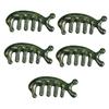 FRCOLOR 5-Piece Jade Scalp Massage Comb Set view 1