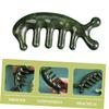 FRCOLOR 5-Piece Jade Scalp Massage Comb Set view 2