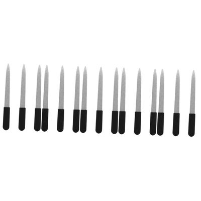 Beavorty 15-Piece Double-Sided Metal Nail Files for Manicures and Pedicures