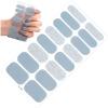 Abbdbd 16-Piece Semi-Cured Gel Nail Strips, Glitter Nail Stickers, UV Light Required view 1