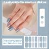 Abbdbd 16-Piece Semi-Cured Gel Nail Strips, Glitter Nail Stickers, UV Light Required view 4