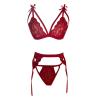 Christmas Women's Lingerie Set with Stockings, Babydoll and Bodystocking view 3