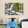 3D Waterfall River Wall Decal, Forest Landscape, 67 x 45 cm view 3