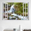 3D Waterfall River Wall Decal, Forest Landscape, 67 x 45 cm view 4