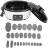 Hot Stone Massage Set with Digital Stone Heater, 27-Piece Basalt Stone Set for Home Spa Relaxation and Pain Relief - Natural Therapy Set view 2
