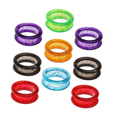 Sosoport 3 Sets Scissor Finger Rings and Grip Inserts for Pet Scissors, Silicone Rings for Nail Clippers, Non-Slip Silicone Finger Inserts for Hair Styling and Hairdressing Tools, 9 Pieces × 3