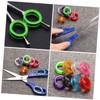 Sosoport 3 Sets Scissor Finger Rings and Grip Inserts for Pet Scissors, Silicone Rings for Nail Clippers, Non-Slip Silicone Finger Inserts for Hair Styling and Hairdressing Tools, 9 Pieces × 3 view 2