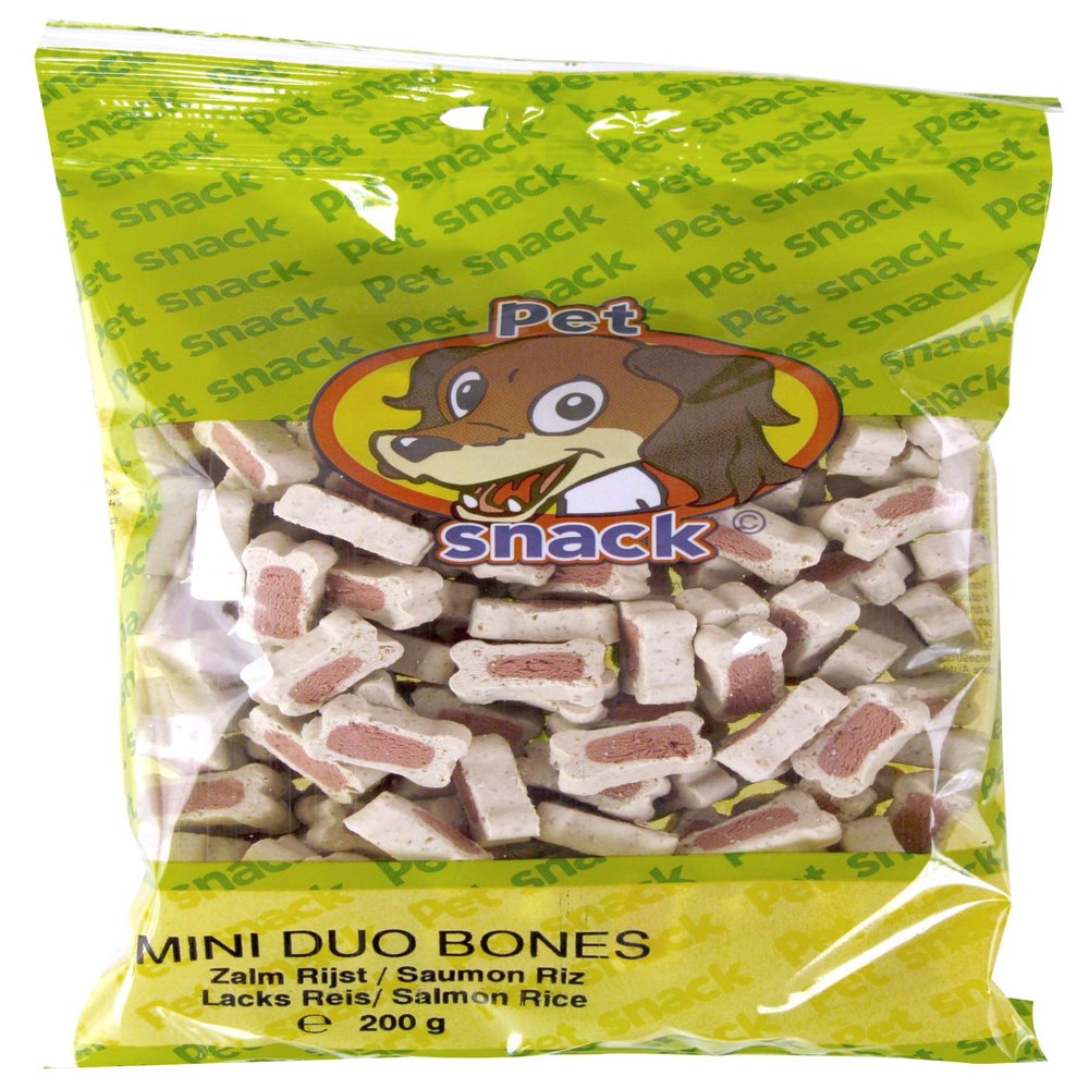 Brandless Petsnack Duo Salmon/Rice Dog Treat Bones, 12 x 200 g