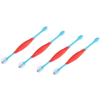 Kisangel 8-Piece Double-Sided Toothbrushes for Pets, Soft Bristles for Dogs and Cats, Ergonomic Design for Easy Teeth Cleaning, for Puppies and Small Animals