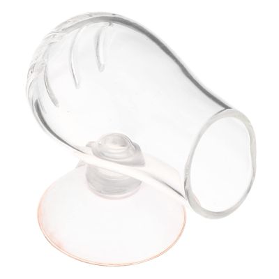 Kisangel Glass Fish Feeder Cup with Suction Cup