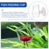Kisangel Glass Fish Feeder Cup with Suction Cup view 2