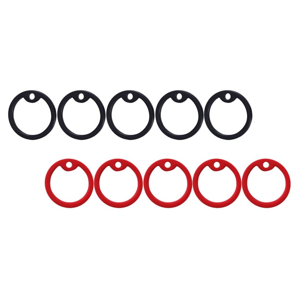 WOONEKY 10-Pack Silicone Dog Tag Silencers for Pets