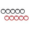 WOONEKY 10-Pack Silicone Dog Tag Silencers for Pets view 1
