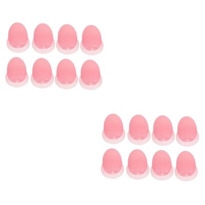 MAGICLULU 2 Sets Silicone Lip Brush Covers, 8 Pieces Each