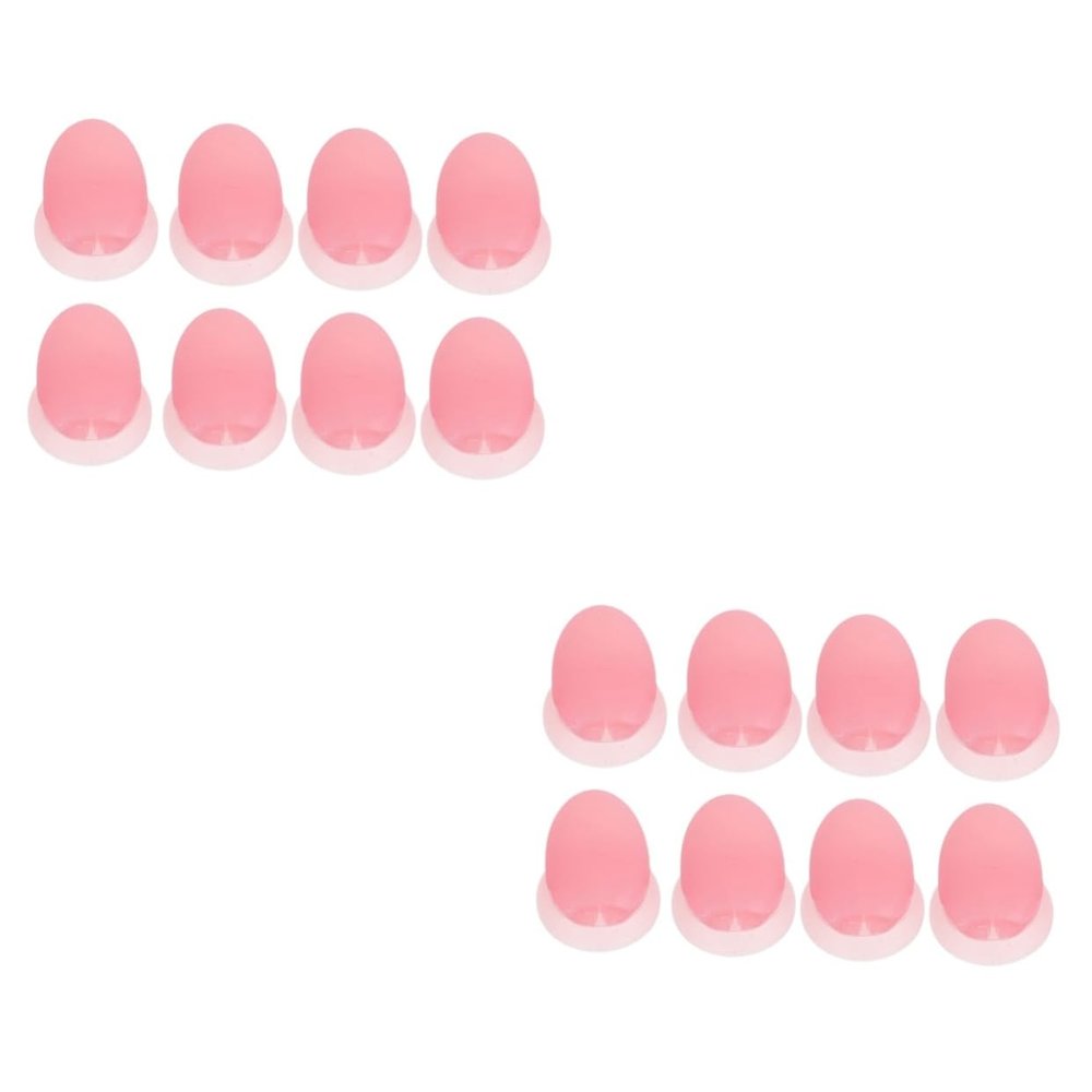 MAGICLULU 2 Sets Silicone Lip Brush Covers, 8 Pieces Each