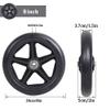 Wheelchair Caster Wheels, Stainless Steel, Quiet and Smooth-Rolling, 2–5 Inches view 4