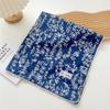 Pemilosci Large Cotton Bandana Headband, S10-Little Leaf - Blue, One Size view 2