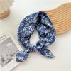 Pemilosci Large Cotton Bandana Headband, S10-Little Leaf - Blue, One Size view 3