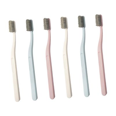 6-Pack Adult Toothbrushes with Firm Bristles
