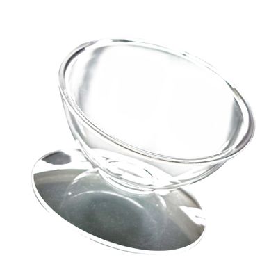 SEWOART Elevated White Acrylic Cat Bowl, Angled and Stable, Helps Reduce Cervical Spine Strain During Eating