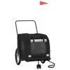 vidaXL Dog Bicycle Trailer view 1