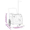 vidaXL Dog Bicycle Trailer view 3