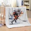 Hockey Fleece Sherpa Blanket for Kids, 100 x 130 cm view 3