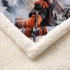 Hockey Fleece Sherpa Blanket for Kids, 100 x 130 cm view 4