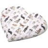 GIRAFFENLAND Flaxseed Heart Pillow, Approx. 30 × 25 cm, Organic “Love Dogs” Fabric view 3