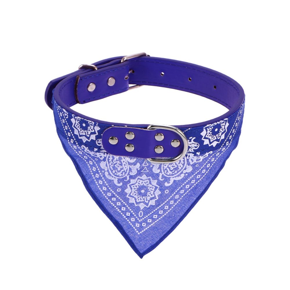 Sosoport Adjustable Pet Bandana 2.5cm Blue XL