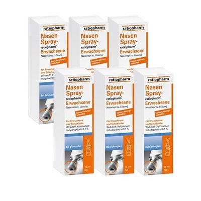 ratiopharm Nasal Spray for Adults (6 x 15 mL)